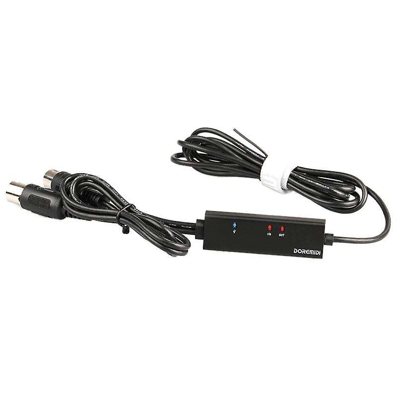 Doremidi Mtu-11 Midi to Usb C Type C Converter with Light for Android
