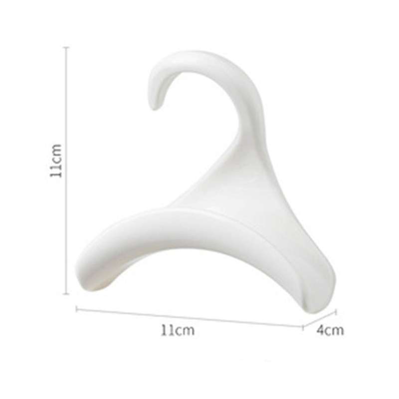 4pcs Hook Arch Shaped Hanger Toe Bag Tie Silk Scarf Hat Wardrobe A