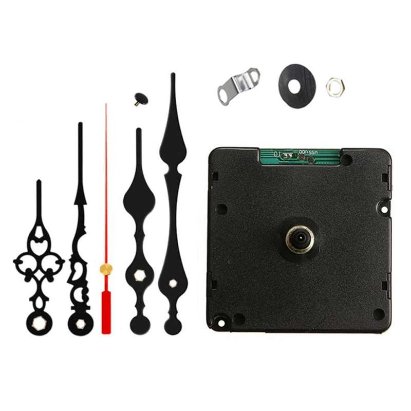 Radio Controlled Diy Clock Movement Kit with 2 Sets Hands Repair