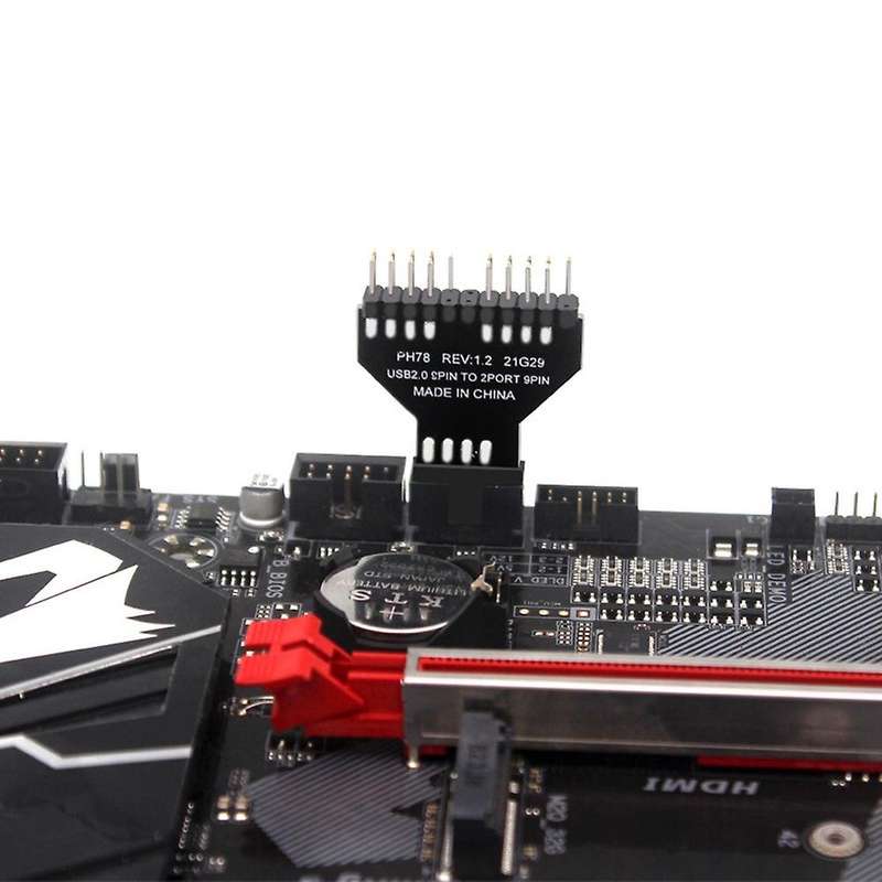 5 Pcs Expansion Card Usb2.0 Motherboard Speed Measurement with 9-pin