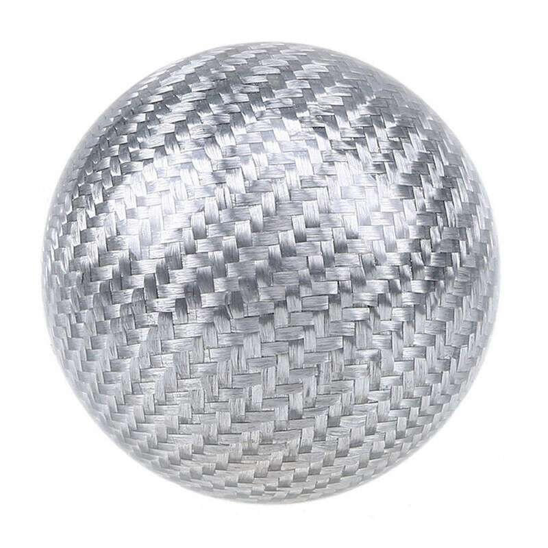 Real Carbon Fiber Silver Ball Universal Racing Car Ball Shape Gear