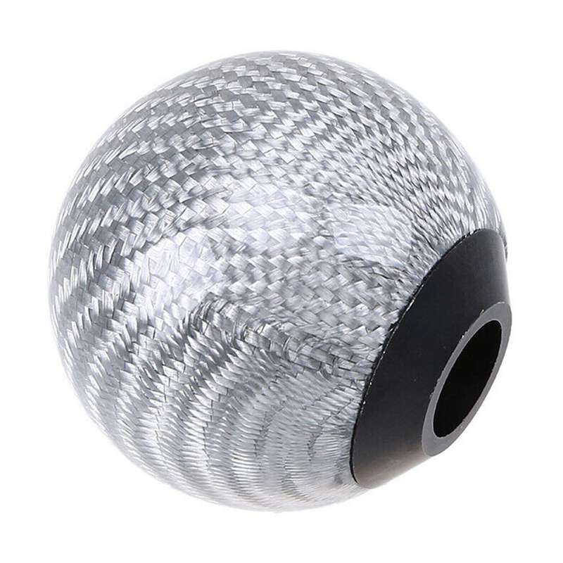 Real Carbon Fiber Silver Ball Universal Racing Car Ball Shape Gear