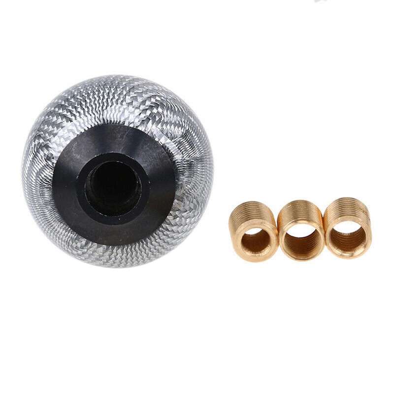 Real Carbon Fiber Silver Ball Universal Racing Car Ball Shape Gear