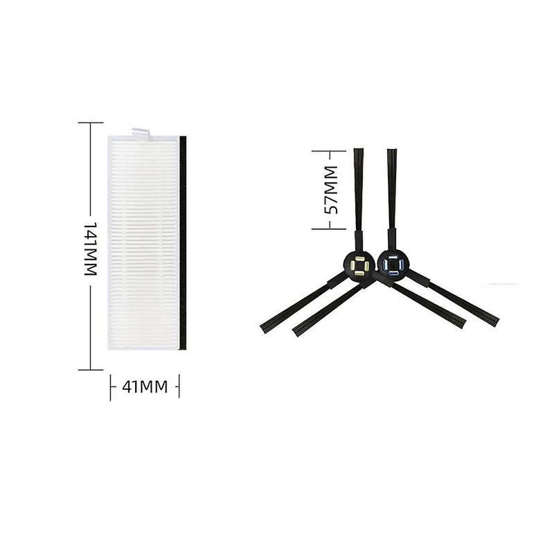 Rubber Side Brush Filter for Ilife A7 A9s V8 V8s for Ssr1 Ssra1 Robot