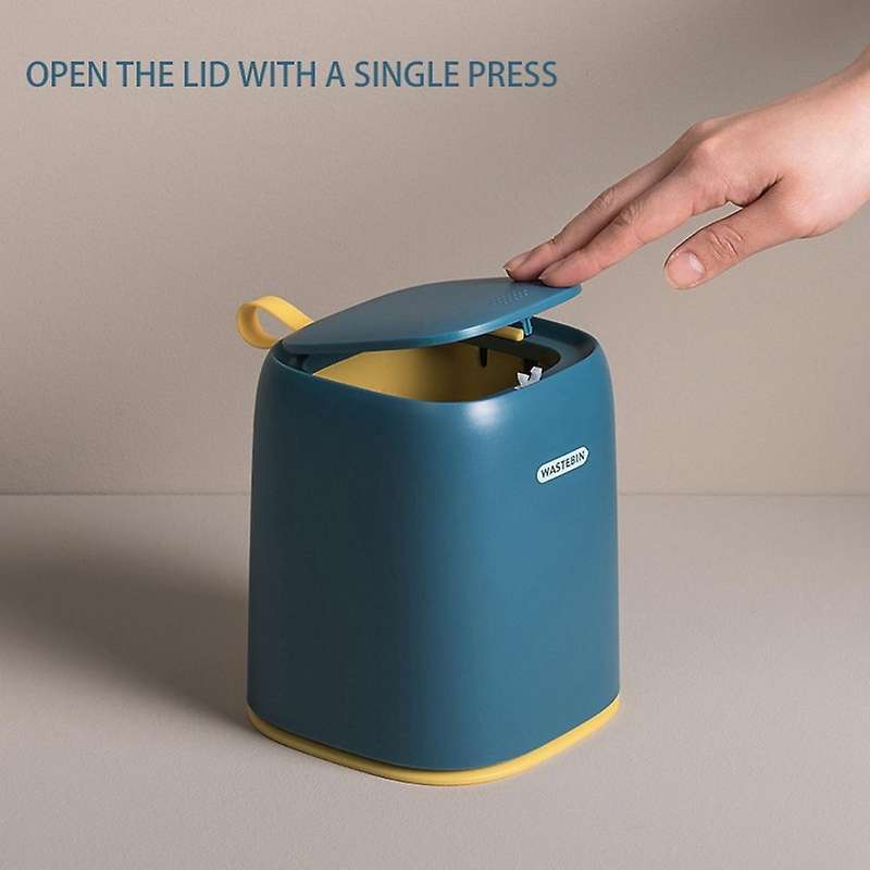 Mini Desktop Trash Can Bathroom Bedroom Office Kitchen Trash Can-b
