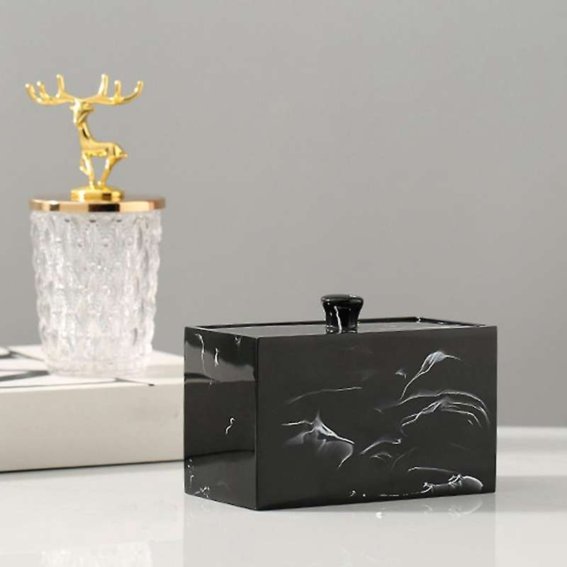 Marble Texture Resin Toothpick Holder Portable Toothpick Container 2