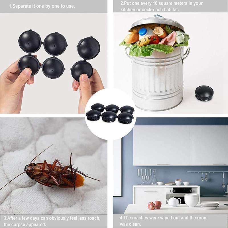 Roach Traps,cockroach Killer Indoor Home,roach Bait Station,24 Count