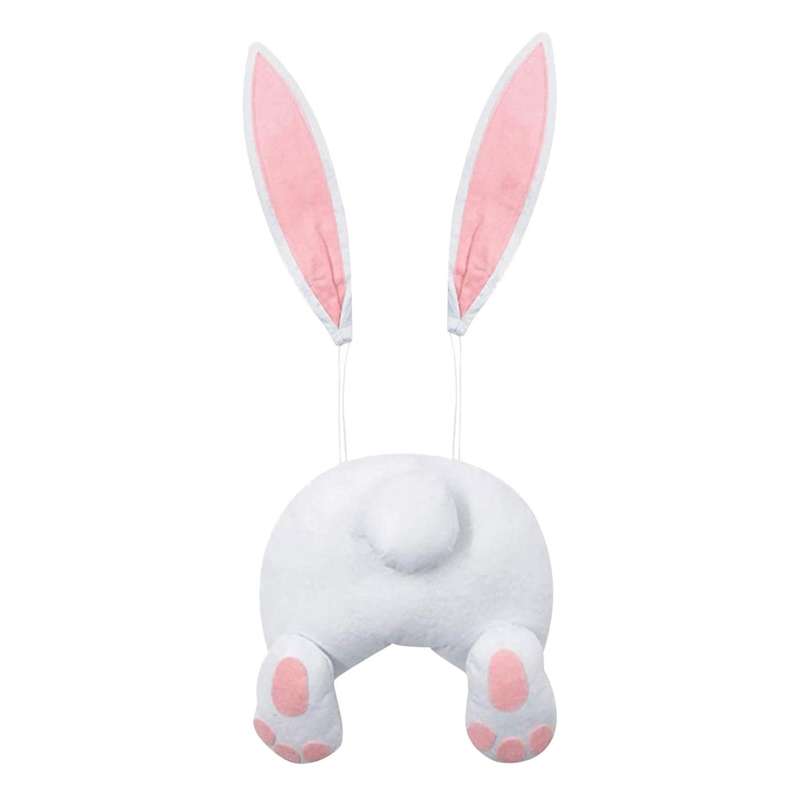 Bunny Butt for Wreath, Hanging Welcome Sign Wreath Attachment (a)