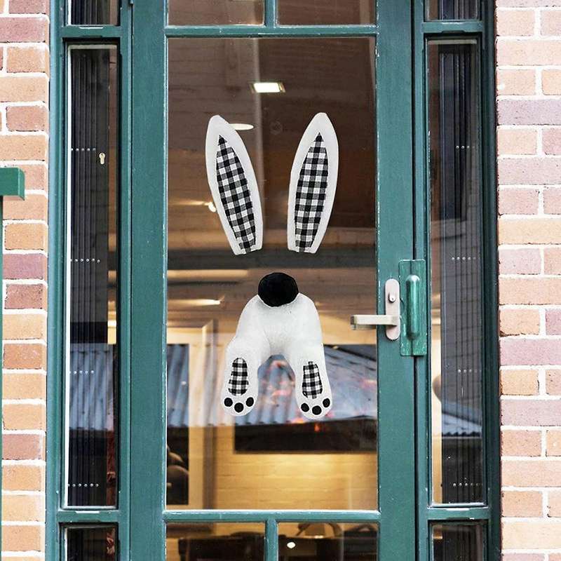 Bunny Butt for Wreath, Hanging Welcome Sign Wreath Attachment (a)