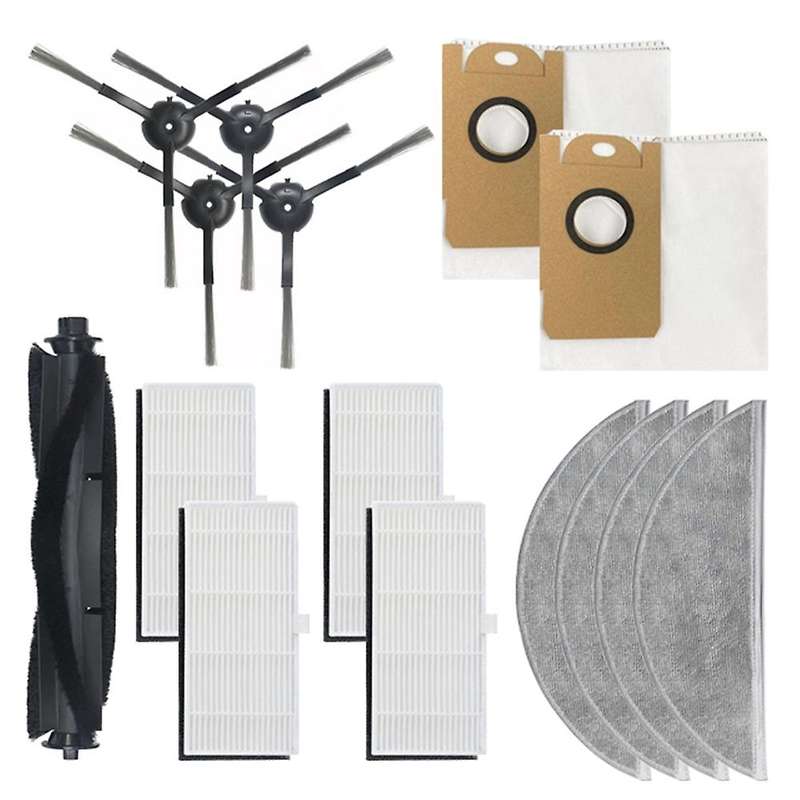 Main Brush Dust Bag Mop Cloth Side Brush Filter for Lydsto R1 Robot