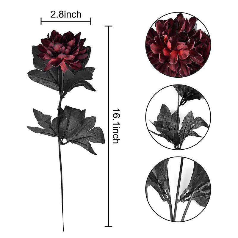 10 Pack Artificial Silk Dahlia Bouquet Fake Flower Floral