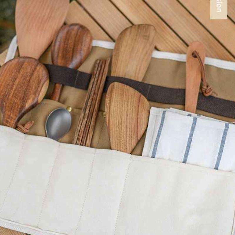 Camping Tableware Storage Bag Picnic Bbq Camping Cutlery Storage Bag
