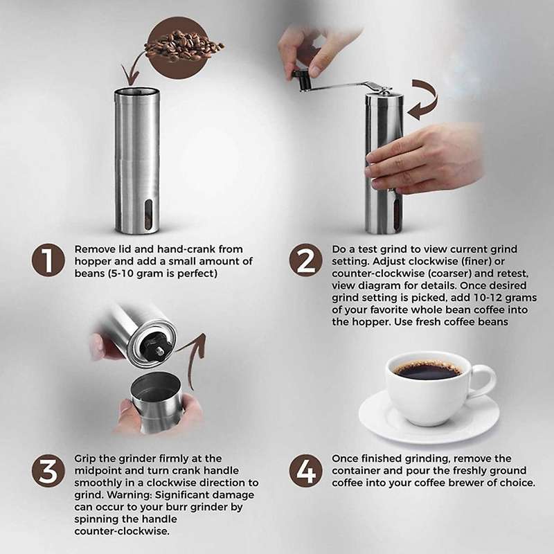 Coffee Grinder for French Embossing Machine Stainless Steel Grinder