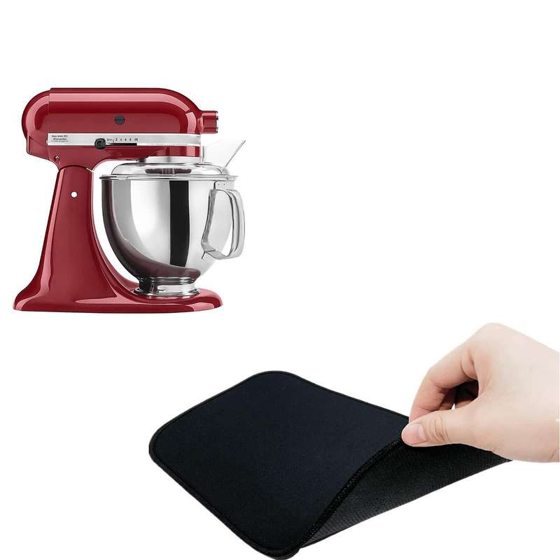 Mixer Slider Mat for Kitchenaid Stand Mixer and 2 Pack Cord Organizer