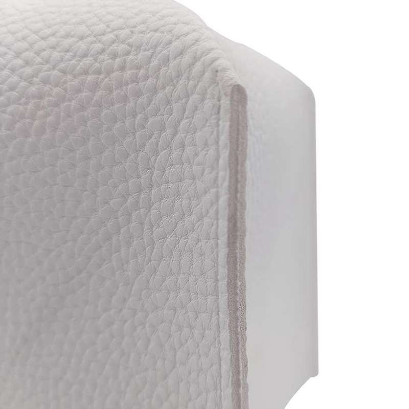 2 Pieces Pu Leather Tissue Box with Bottom Belt (white)