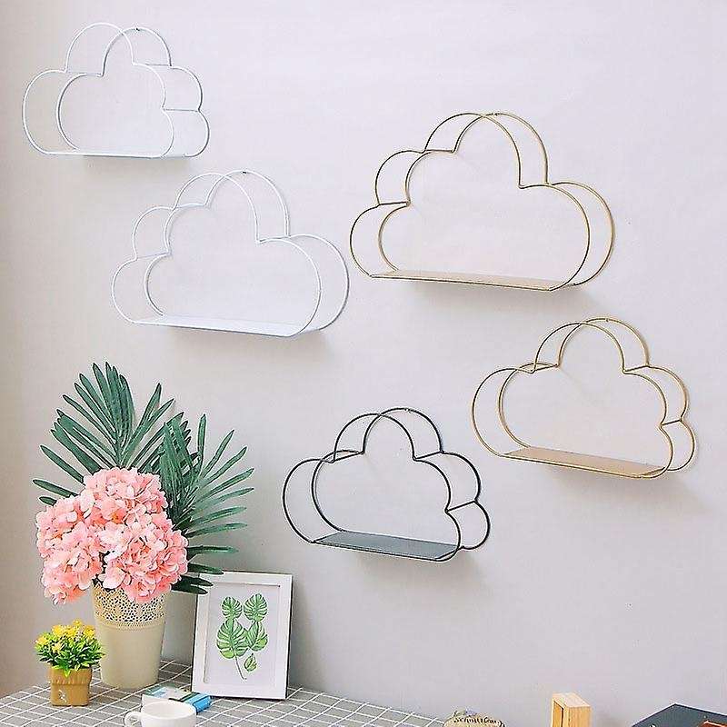 Nordic Style Wall-mounted Wrought Iron Hook Display Storage Rack,f