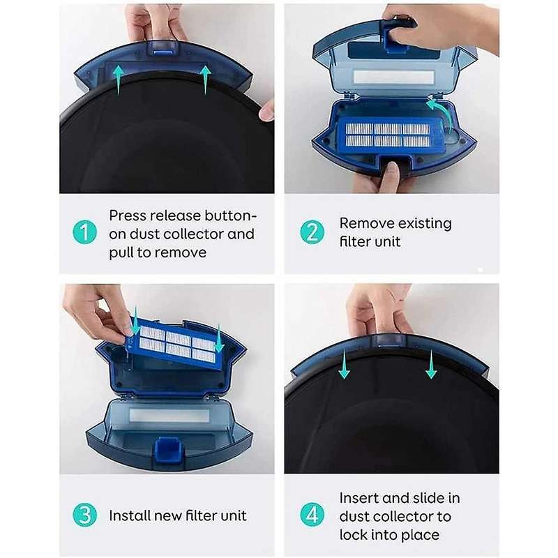 Filters Side Brushes for Eufy Robovac G10 G30 Robot Vacuum Cleaner