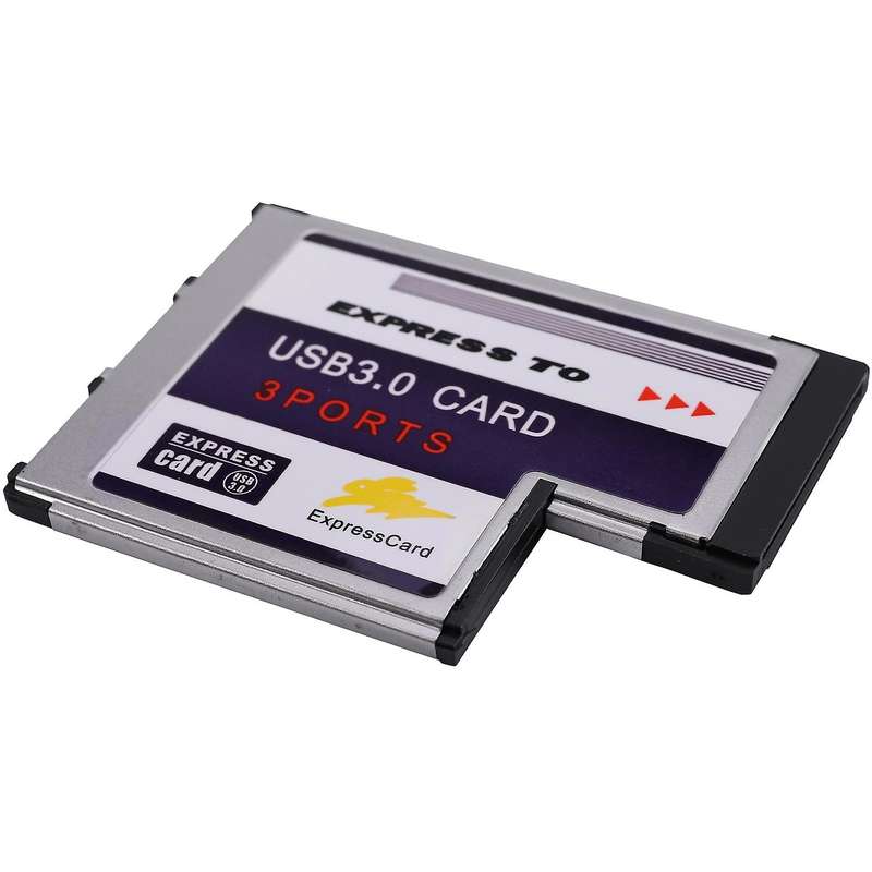 3 Port Hidden Inside Usb 3.0 to Express Card 54mm Adapter Converter
