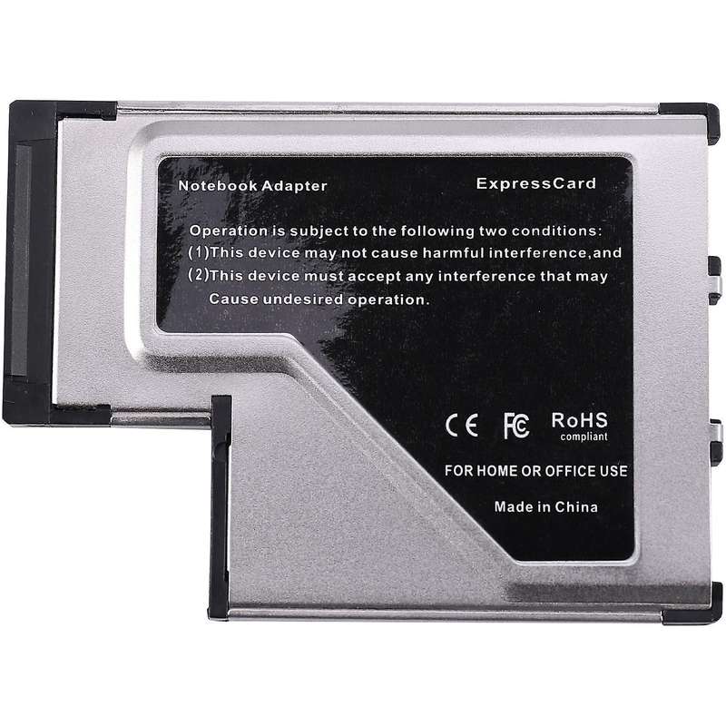 3 Port Hidden Inside Usb 3.0 to Express Card 54mm Adapter Converter