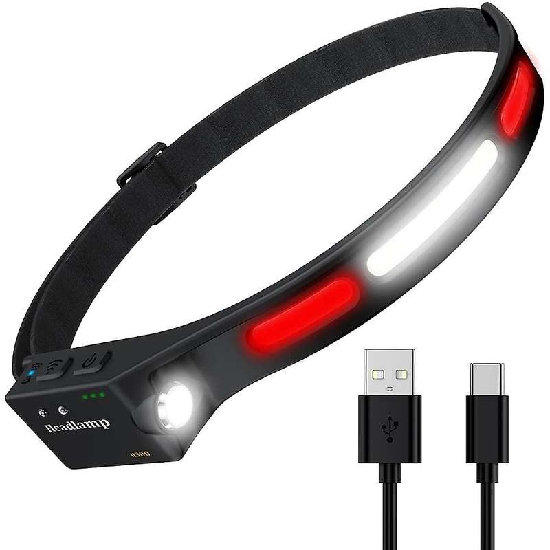 Led Headlamp Rechargeable for Adults Kids, Bright 600 Lumen Head