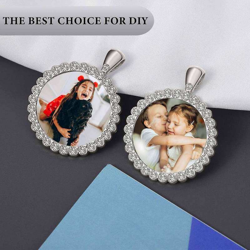25 Pcs Rhinestone Bezel Pendant Trays Diy Trays for Crafts Making