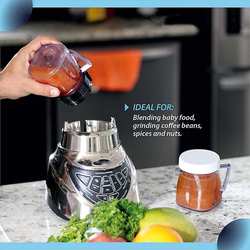 Mini 1-cup Clear Plastic Jar, Fits for Oster Blenders (4 Pieces)