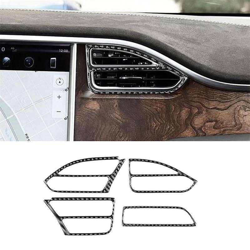 For Tesla X 2014-2022 Lhd Central Console Air Vent Outlet   Frame
