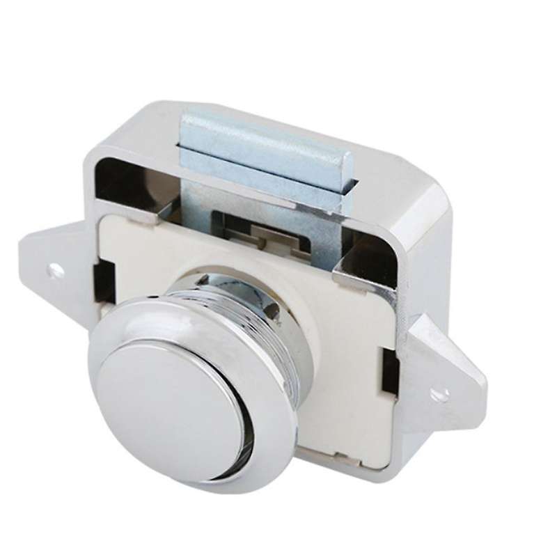 3pcs Car Push Lock Diameter 26mm Rv Caravan Boat Button Locks Nikel