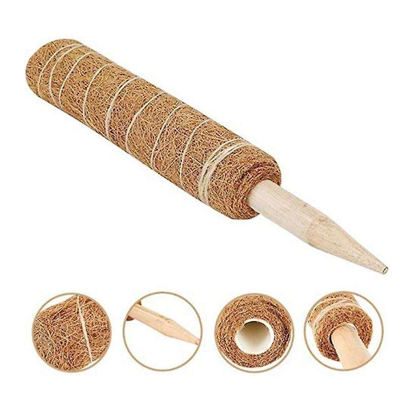 4pc Coir Moss Totem Pole for Creepers Plant Support Climbing Garden