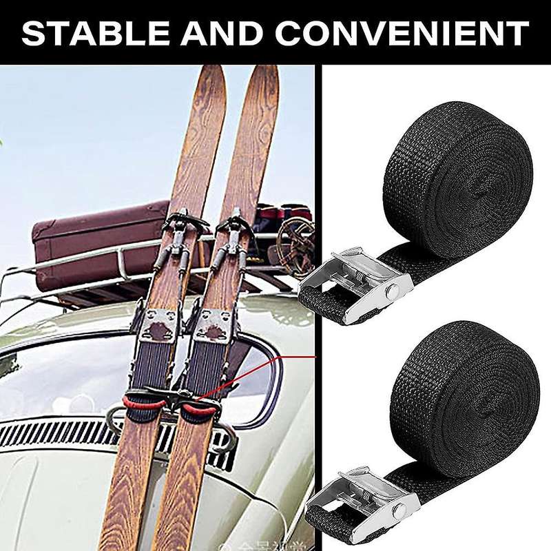 4pcs 300cm X 2.5cm,cam Buckle Lace Shoulder Strap, with Cam Lock