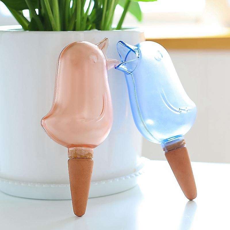 4 Pcs Bird Shape Houseplant Waterer Self Watering for Garden - Blue
