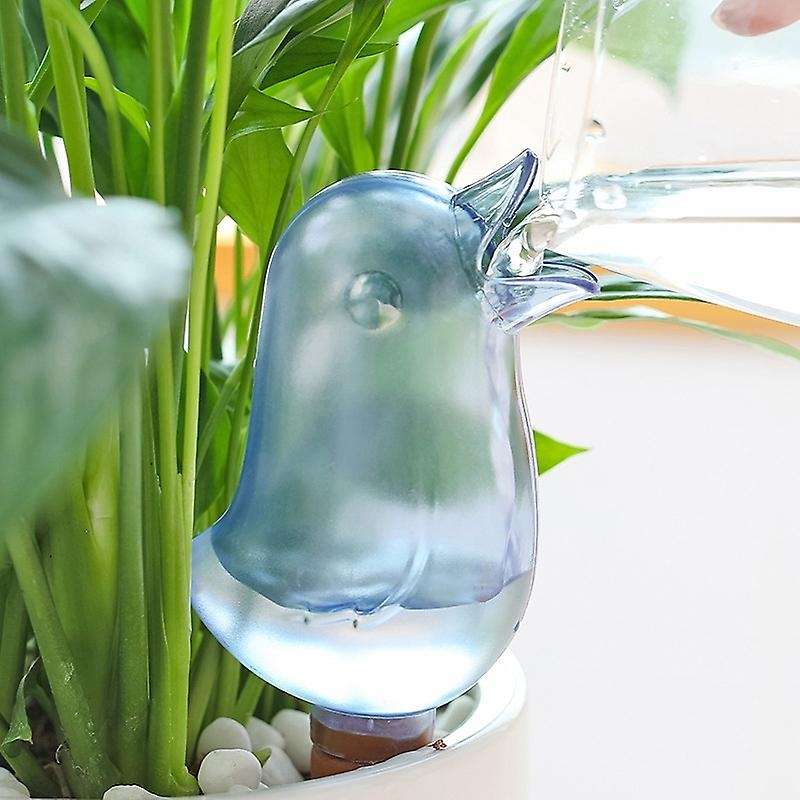 4 Pcs Bird Shape Houseplant Waterer Self Watering for Garden - Blue