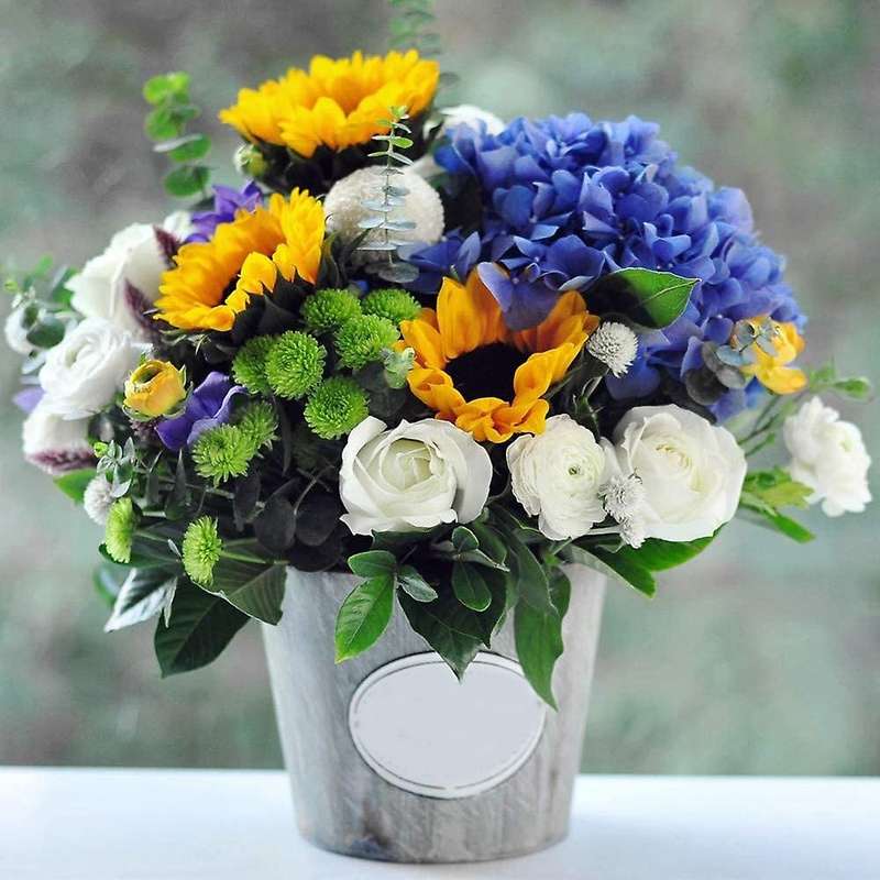 10 Pcs Diy Flower Arrangement Kit Green Round Wet Floral Foam