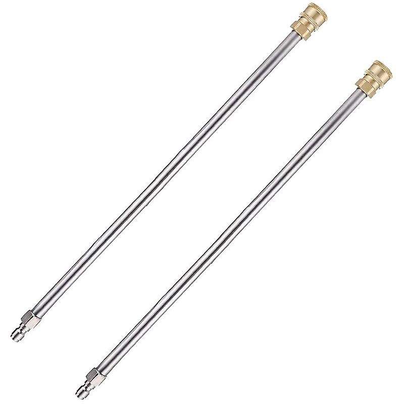 Pressure Washer Extension Rod 17inch Stainless Steel Nozzle, 2 Pieces