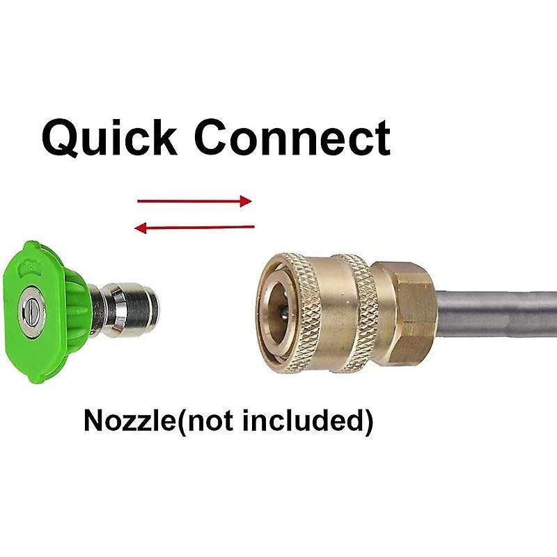 Pressure Washer Extension Rod 17inch Stainless Steel Nozzle, 2 Pieces