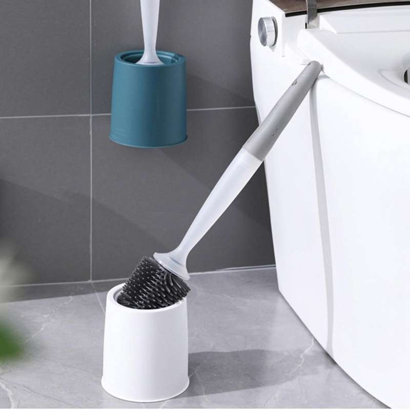 Silicone Toilet Brush Clean without Dead Corners Punch-free,3
