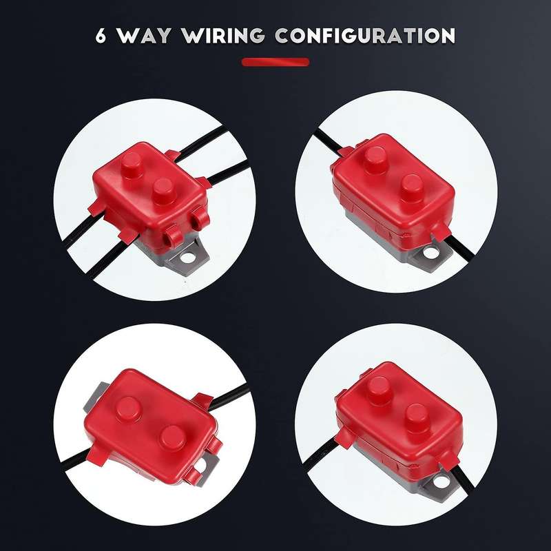 4pcs Dc 12v-24v Automatic Reset Circuit Breaker with Cover Stud Bolt