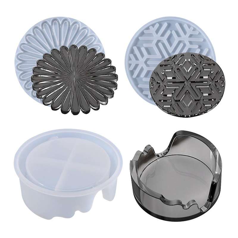 6pcs Silicone Molds for Epoxy Resin,cups Mats, Diy Resin, Decoration