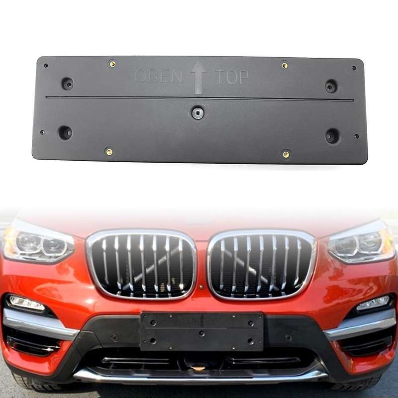 Car Front License Plate Base Bracket Holder For-bmw X3 G08 2018-2020