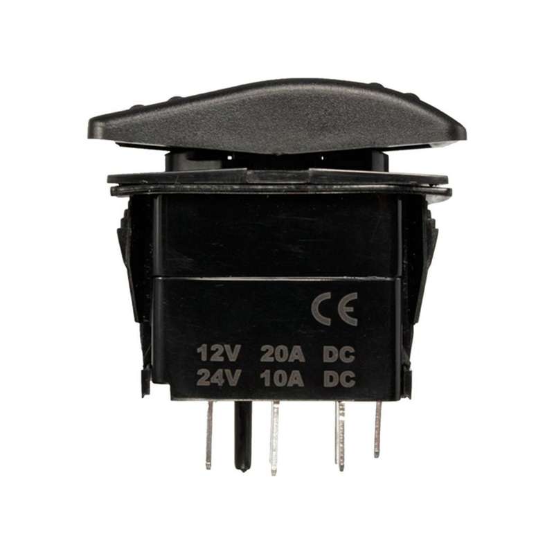 3x 12v 20a Winch In Winch Out On-off-on Rocker Switch 7 Pin Led Blue