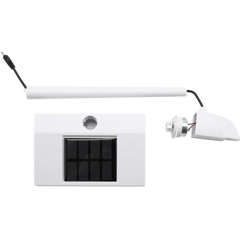 Solar Powered 3d Windmill Assembled Education Kids Toy Gift White