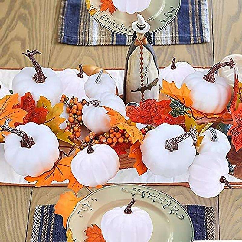 Fall Decor Artificial Pumpkins for Home White Pumpkins Home Decor
