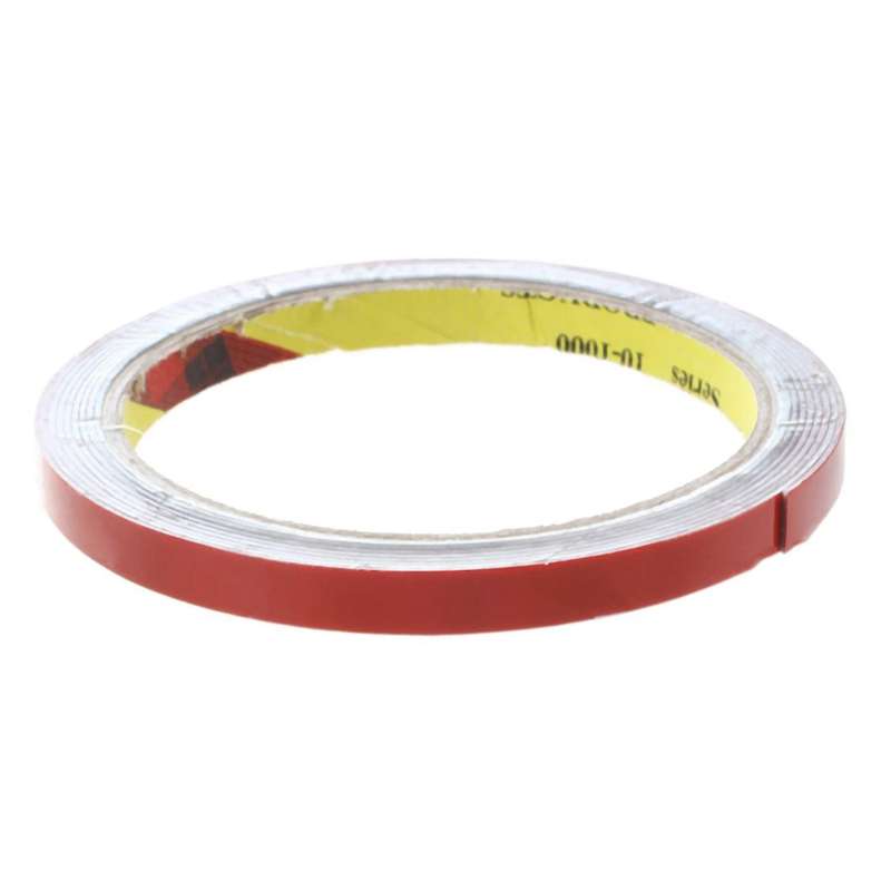 3m Strong Permanent Double Sided Foam Tape Roll, Red 8mm X 3m