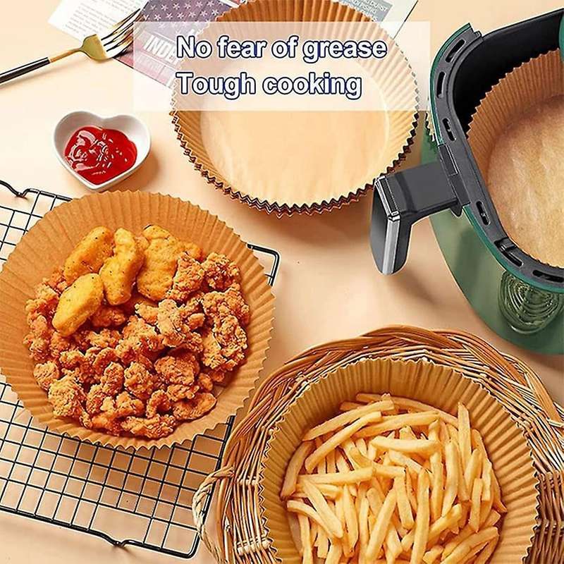 100 Pcs Air Fryer Liners,non-stick Baking Parchment,for Bbq,et