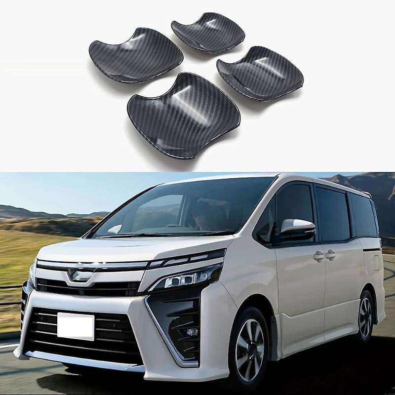 4pcs Carbon Fiber for Toyota Voxy Noah R90 2022 Door Bowl Trim Abs