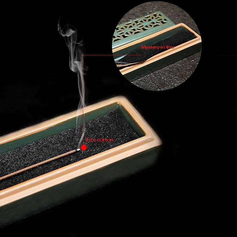 Incense Holder Incense Burner with Non-combustible Cotton (d)