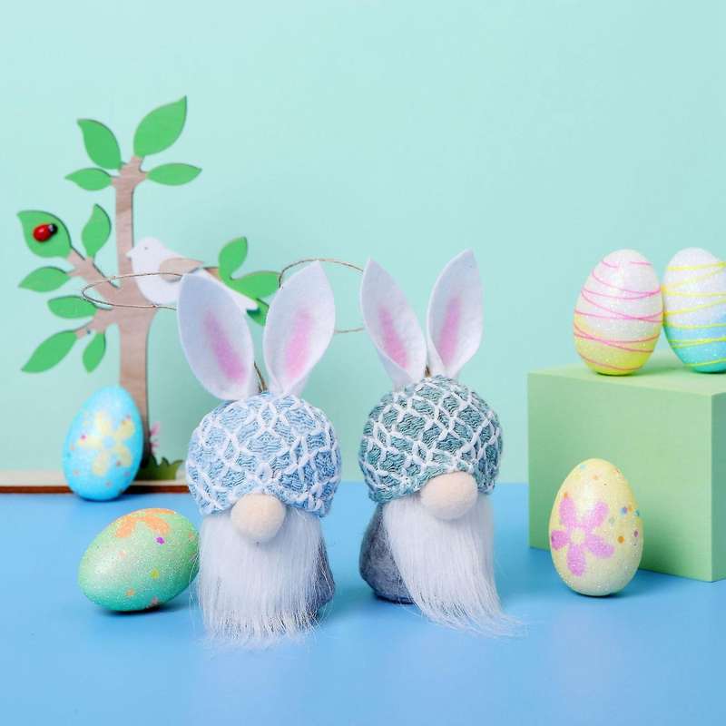 Easter Plush Doll Bunny Gnomes Ornaments Desktop Bunny Gnome Gifts