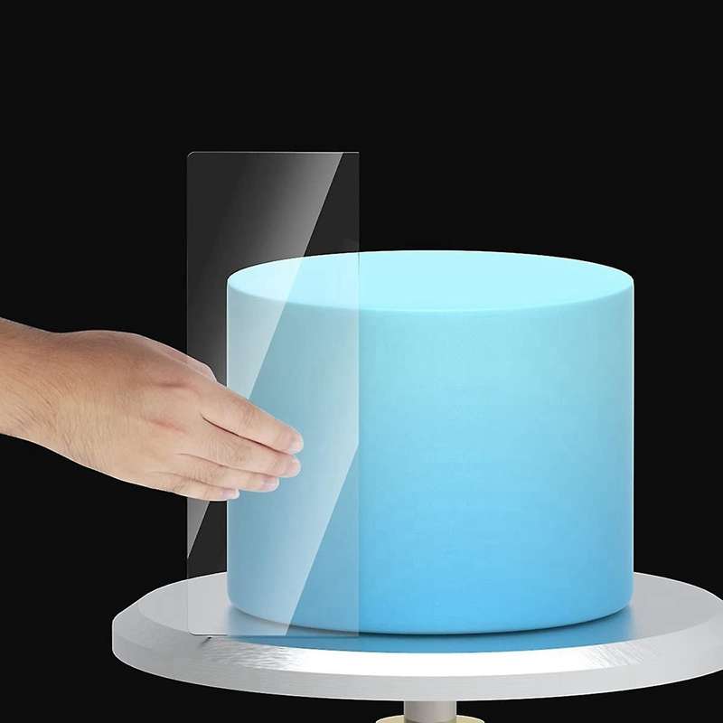 6 Pieces Clear Acrylic Icing Frosting Buttercream Large Cake Smoother