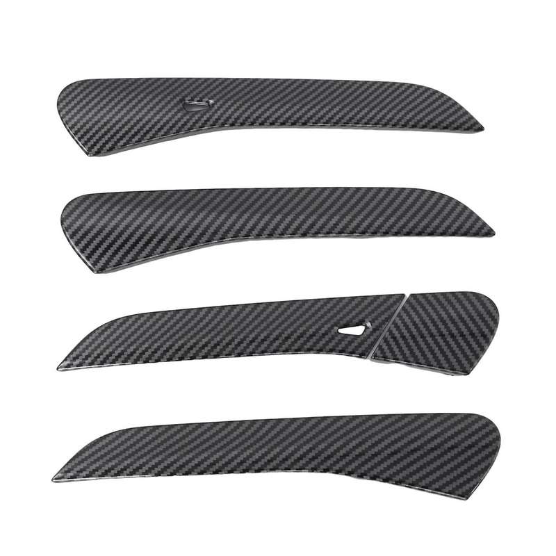 4pcs Carbon Fiber Car Door Handle Cover Trim for Id.4x Id4x 2022