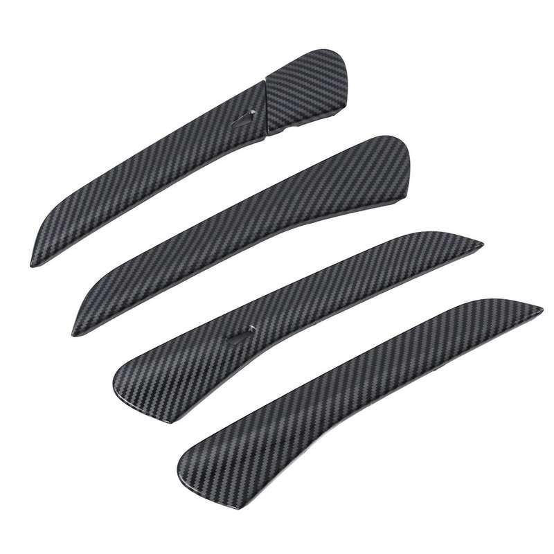 4pcs Carbon Fiber Car Door Handle Cover Trim for Id.4x Id4x 2022